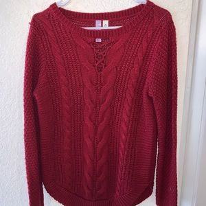 Alya maroon/deep red sweater